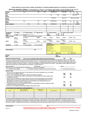 Health & Voluntary Group Life Insurance Enrollment Form