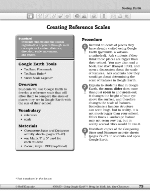 Creating Reference Scales Activity