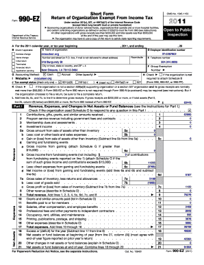 Form 990-EZ 2011