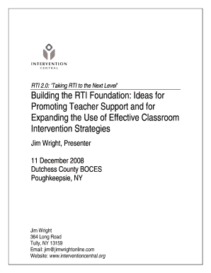 Tier 1 Intervention Planner