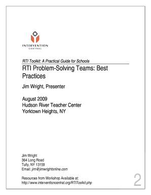 RTI Teacher Referral Form