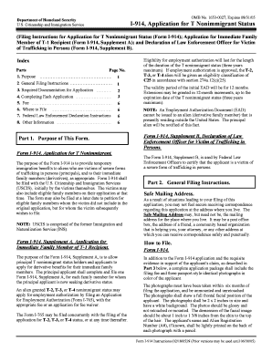 Form I-914, Application for T Nonimmigrant Status - LexisNexis