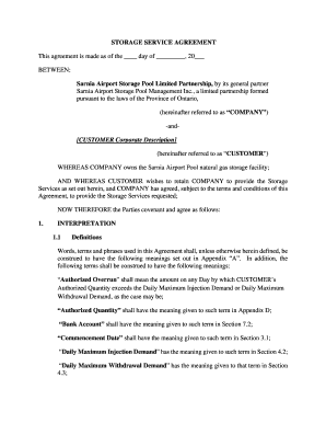 sarnia airport storage pool limited partnership form