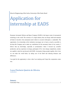 Application for internship at EADS - Yimg