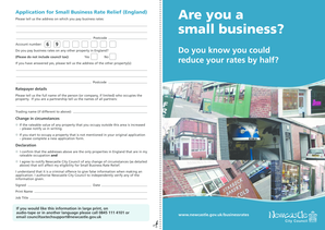Small Business Rate Relief Application