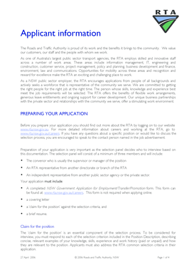 NSW Government Application for Employment