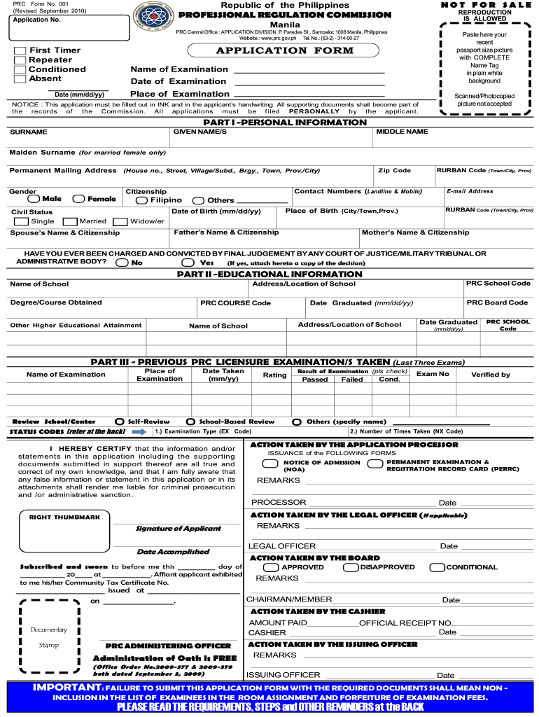 Prc Renewal Form Fill Online Printable Fillable Blank PdfFiller