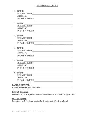 Written reference for rental application - factorywarrantylist