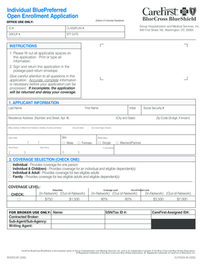 BluePreferred Open Enrollment Application