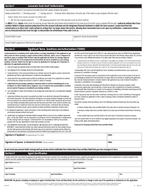 Blue Short Term Individual Enrollment Application