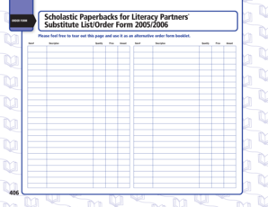 Scholastic Literacy Partners Order Form