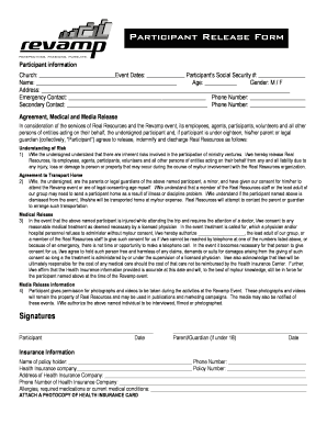 Participant Release Form