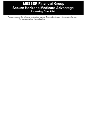 MESSER Financial Group Agent Appointment Application