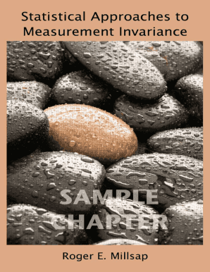 Fillable Online Statistical Approaches To Measurement