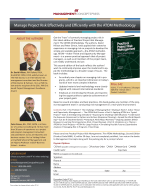 Practical Project Risk Management: The ATOM Methodology