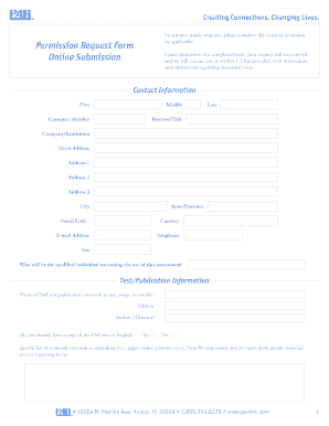 PAR Permission Request Form