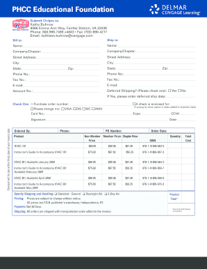 HVACR Training Order Form