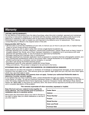KitchenAid Sink Use & Care Guide