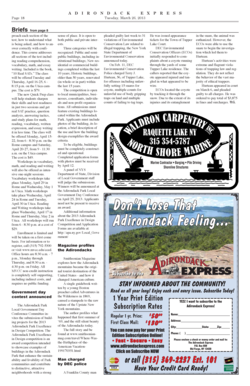 Adirondack Express Subscription Form