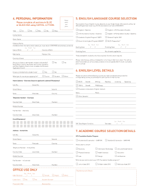 International Application Form