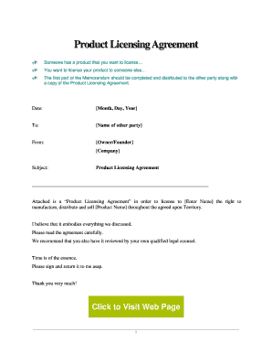 Product Licensing Agreement