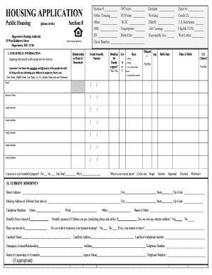 Housing Application Section 8