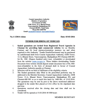 Worc cayman forms - No1-12014-Admn Date 03-03-2016 TENDER FOR HIRING OF - caa gov