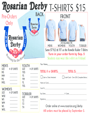 T shirt template printable - T-ShirTS 15 - Rosarian Academy