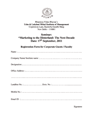 Form for Marketing Seminardoc - bulmim ac