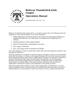 Softball Rules Manual 2013