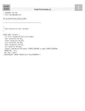 Fillable Online cs harvard phpMyAdmin SQL Dump - cs harvard Fax Email ...