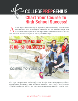 Chart Your Course To High School Success! - College Prep Genius