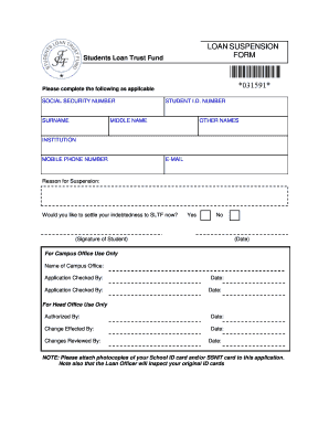 student loan trust fund application form