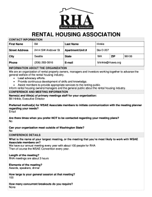 Rental housing association - Washington Society of Association ... - wsaenet