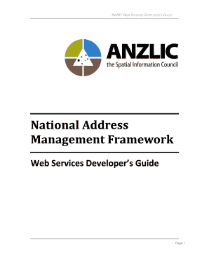 National Address Management Framework - banzlicbbgovbau