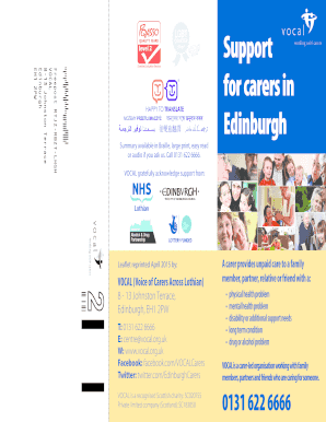 Property management forms - Support for carers in Edinburgh - vocalorguk - vocal org