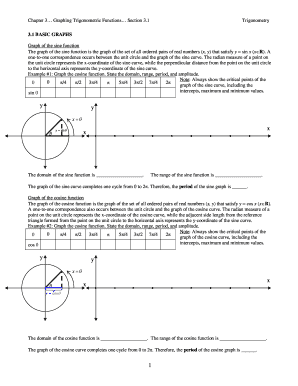 Chapter 3 Graphing Trigonometric Functions Section 31