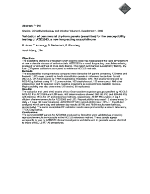 Validation of commercial dry-form panels sensititre for