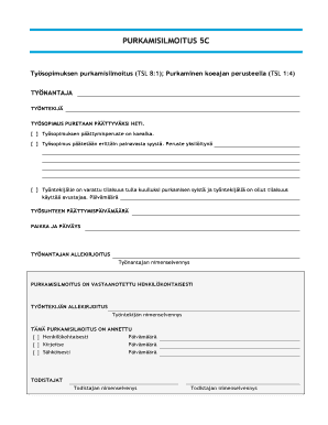 Finnish Employment Contract Termination Notice
