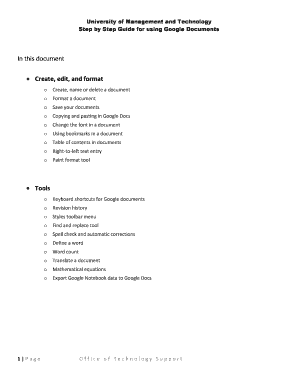 Fillable Online Step by Step Guide for using Google Documents Fax Email ...