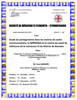 Fillable Online Keneya Titre Etude Du Partogramme Dans Les Centres De Sant Keneya Fax Email Print Pdffiller