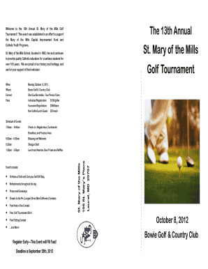 The 13th Annual Welcome to the 13th Annual St - stmaryofthemills