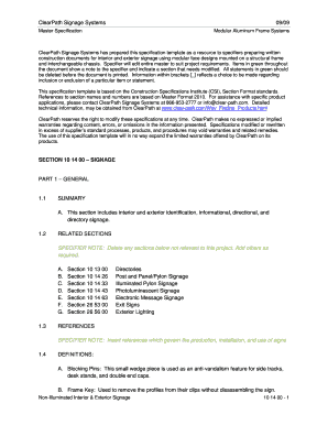 Building specifications template - ClearPath 3-Part Specs for DeSign Alliance JazZdoc