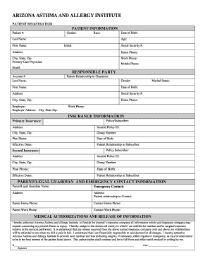 Download New Patient Forms (Adobe PDF) - AZ Sneeze