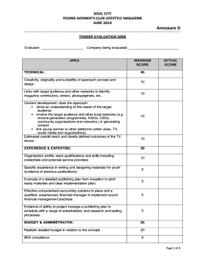 YWC Lifestyle Magazine 2014 - Annex D Evaluation grid.doc - soulcity org
