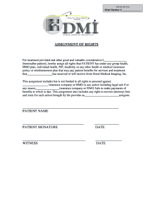 Assignment of Rights for Medical Services