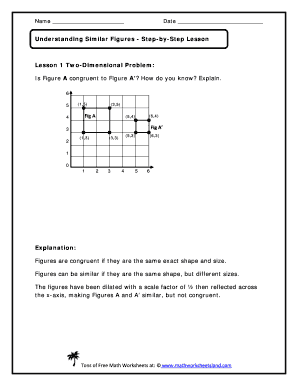 Math worksheets grade 4 - Understanding Similar Figures Lesson - Math Worksheets Land