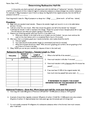 Determining Radioactive Half-life - Fulton County Schools