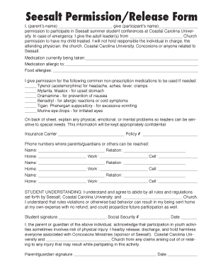 Seesalt PermissionRelease Form - immanuelumcorg