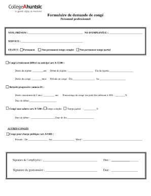 Leave Request Form